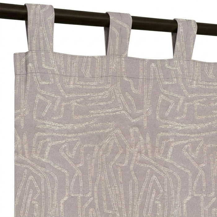 Granite Lineart Jacquard Curtain