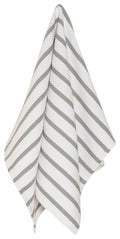 GRAY BASKETWEAVE KITCHEN TOWEL