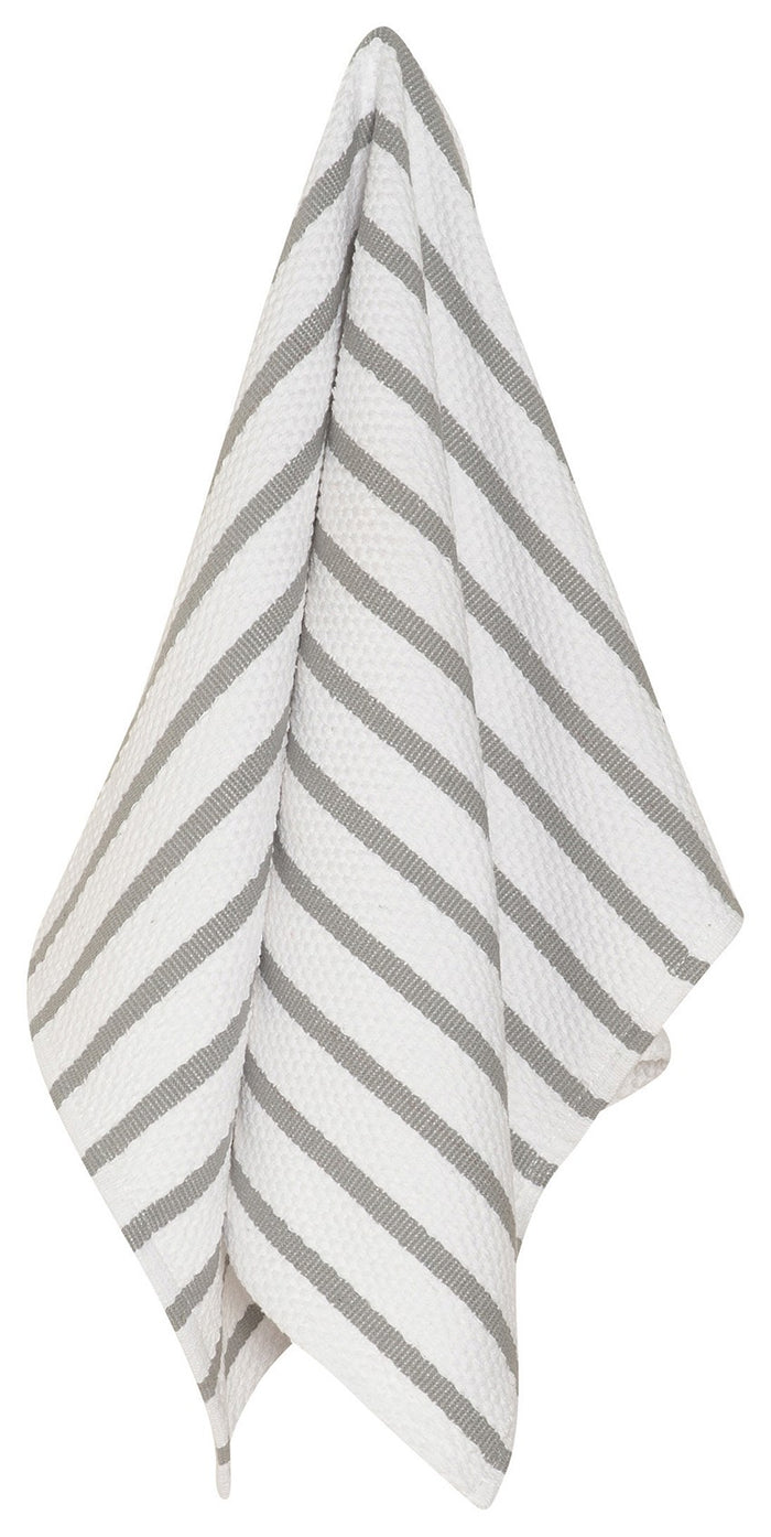 GRAY BASKETWEAVE KITCHEN TOWEL