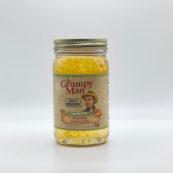 GRUMPY MAN PEACH PEPPER JELLY