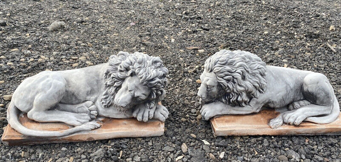 Guardian Lion Pair Statue Concrete Cement Garden Statue Australian Made