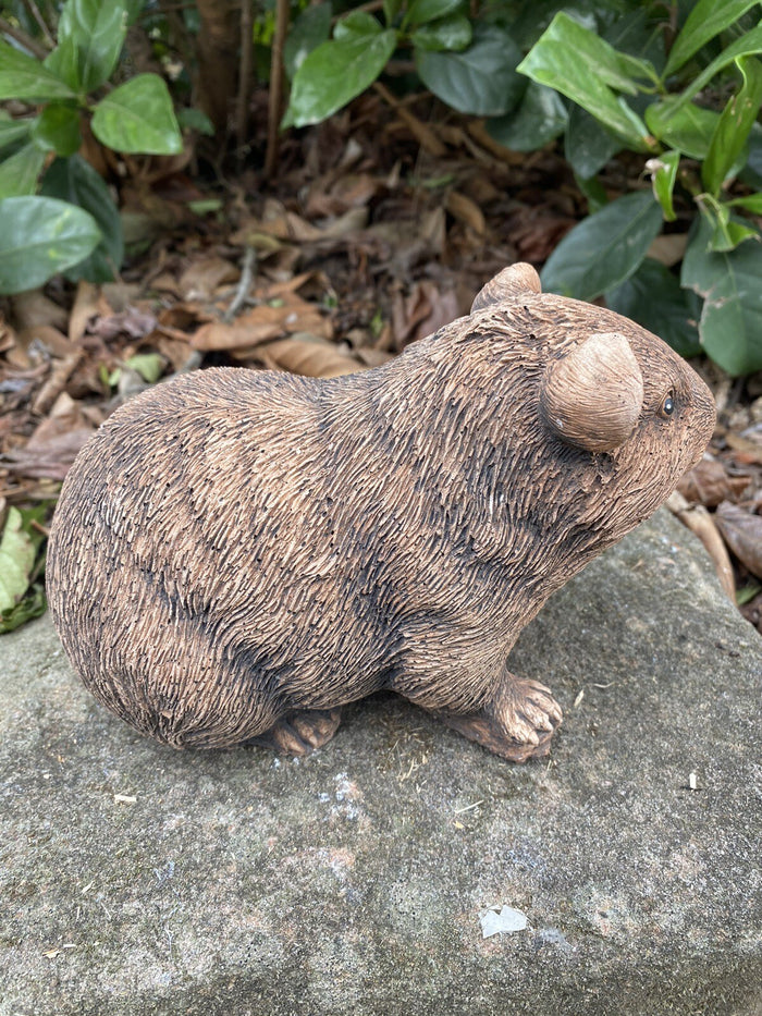 Guinea Pig Statue Ornament Farm Animal Concrete Garden Australian Made Brown