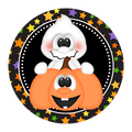 H002 Ghost - Pumpkin Sign, Halloween Sign, Wreath Sign, Wreath Center, Wreath Attachment