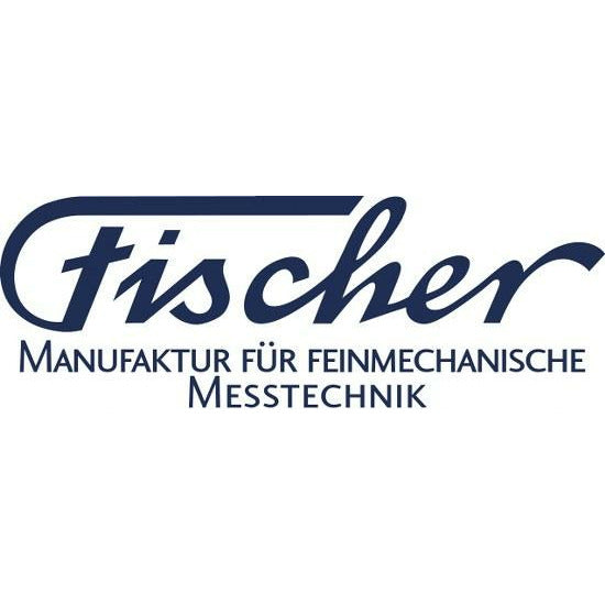 Blue German text logo with 'Manufaktur für feinmechanische Messtechnik' on white background