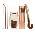Hammered Copper Bottle Complete Set