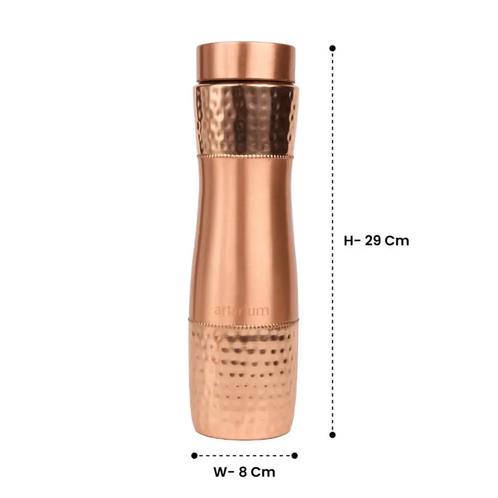 Hammered Copper Bottle Complete Set