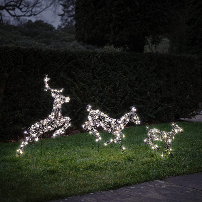 Harlow Leaping Light Up Reindeer Family
