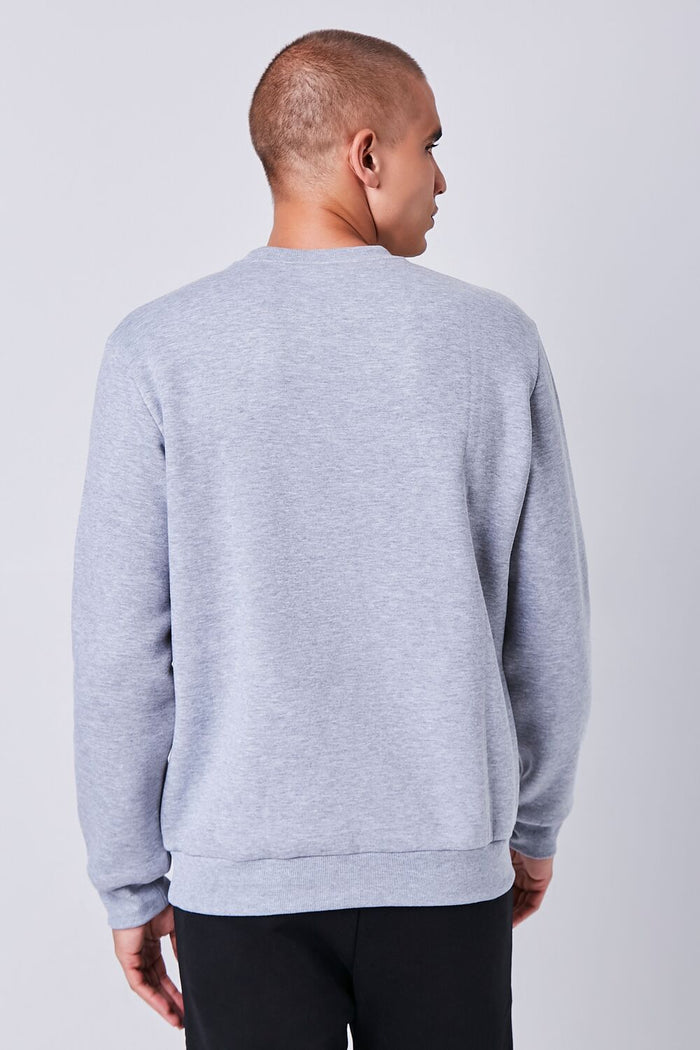 Heathered Fleece Crew Neck Sweatshirt