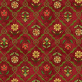 Henry Glass Jacobean Joyeux - Floral Lattice Red  2658-88