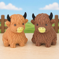 Highland Cow Squishy Pair