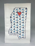 HOMETOWN HEART, HAND TOWEL, OXFORD - LANDSHARK