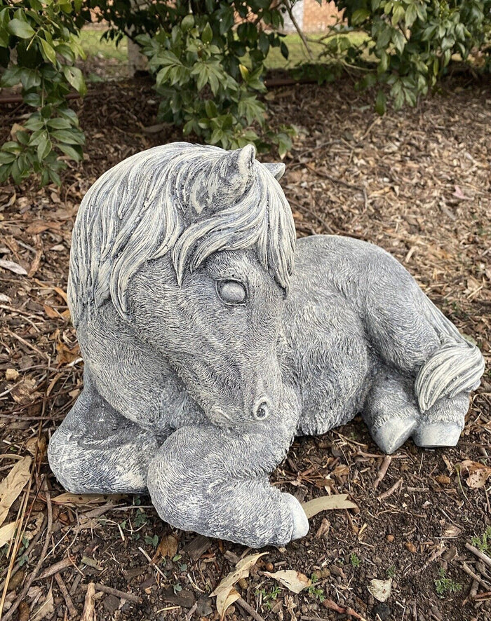 Horse Pony Shetland Statue Ornament Animal Concrete Garden Australian Made
