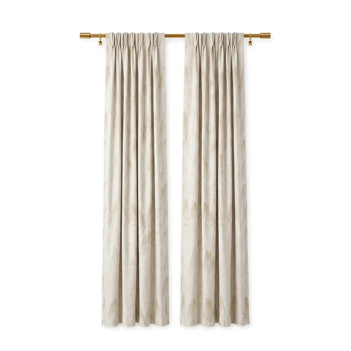 Icicles Latte Jacquard Curtain