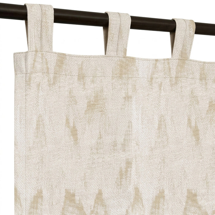 Icicles Latte Jacquard Curtain