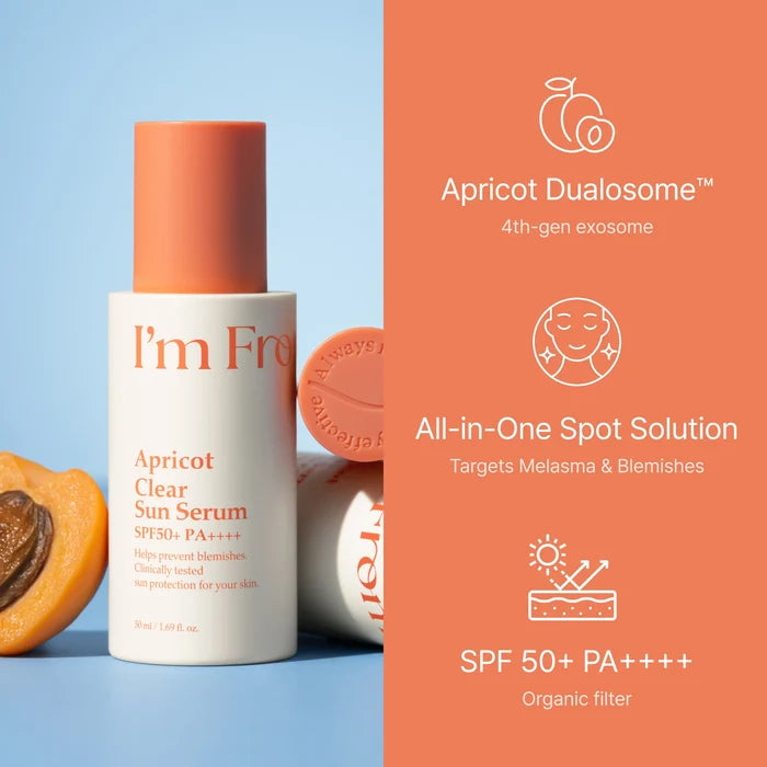 I'm From Apricot Clear Sun Serum SPF50+ PA++++ 50ml