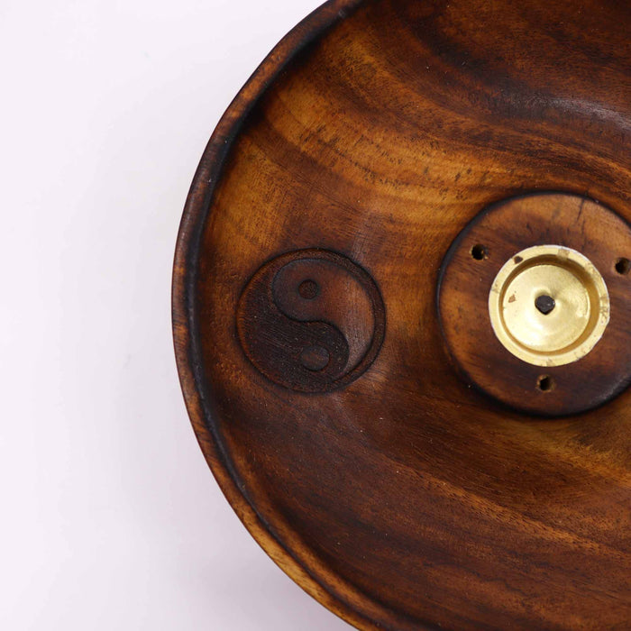 Incense Stick & Cone Burner Disc - Yin & Yang