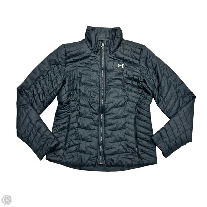 Jacket Puffer & Quilted By Under Armour In Black, Size: S