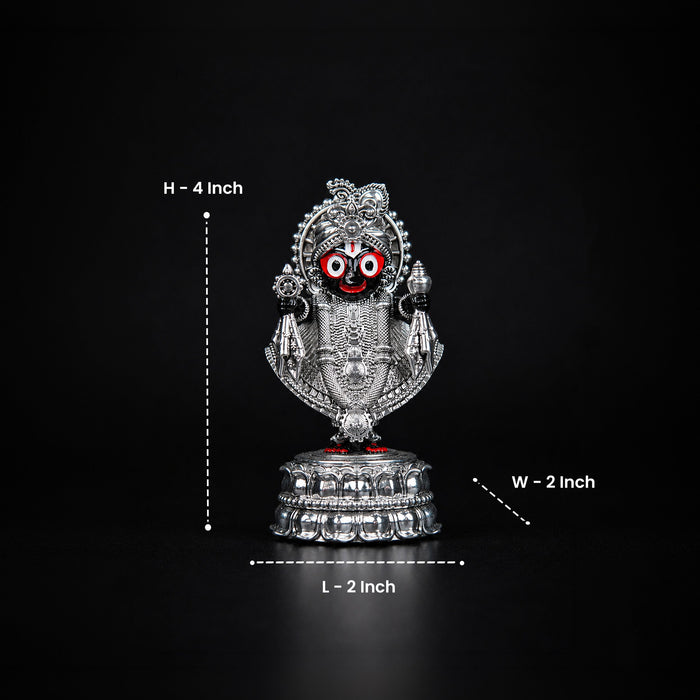 Jagannath Ji Idol Silver Plated