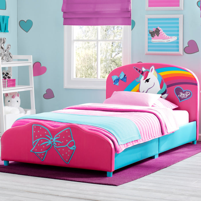 Delta Children JoJo Siwa Upholstered Twin Bed JoJo Siwa (1126), Hangtag
