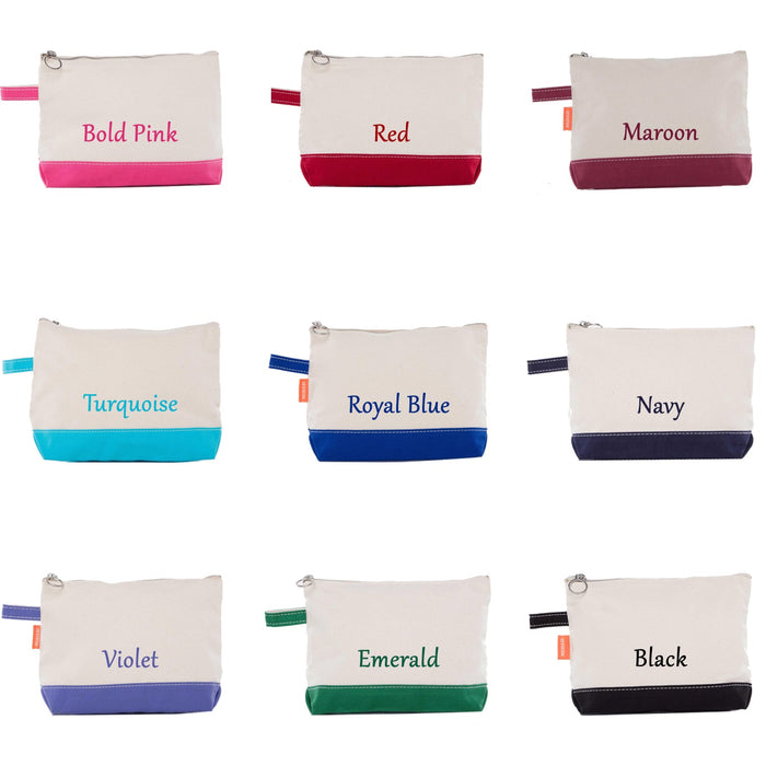 Kappa Beta Gamma Canvas Cosmetic Bag