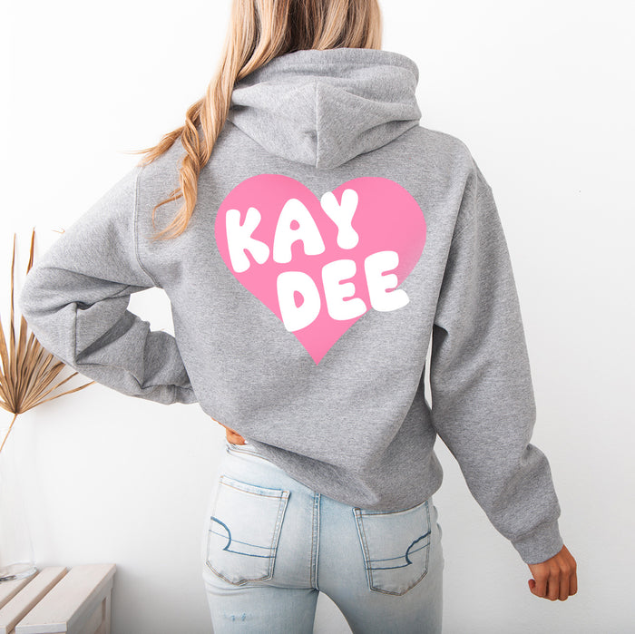 Kappa Delta Boxy Heart Pullover Hoodie - KAY DEE