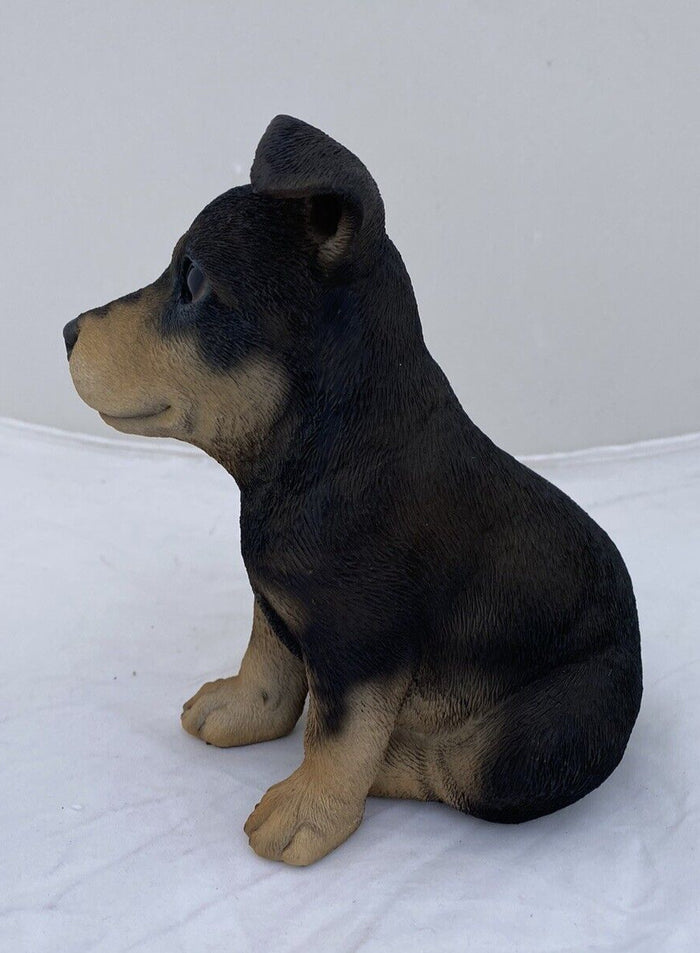 KELPIE STATUE PUPPY DOG  MEMORIAL ANIMAL GARDEN ORNAMENT SCULPTURE