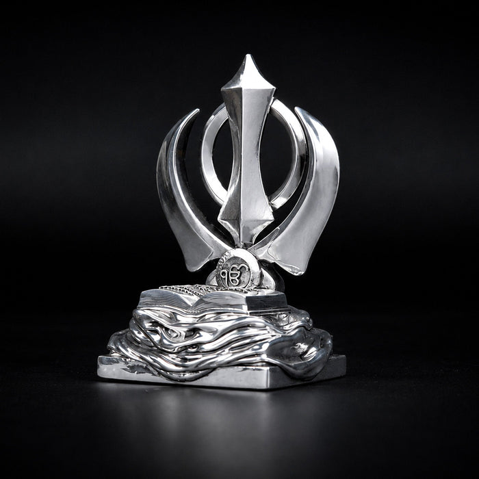 Khanda Sahib Silver Plated Idol