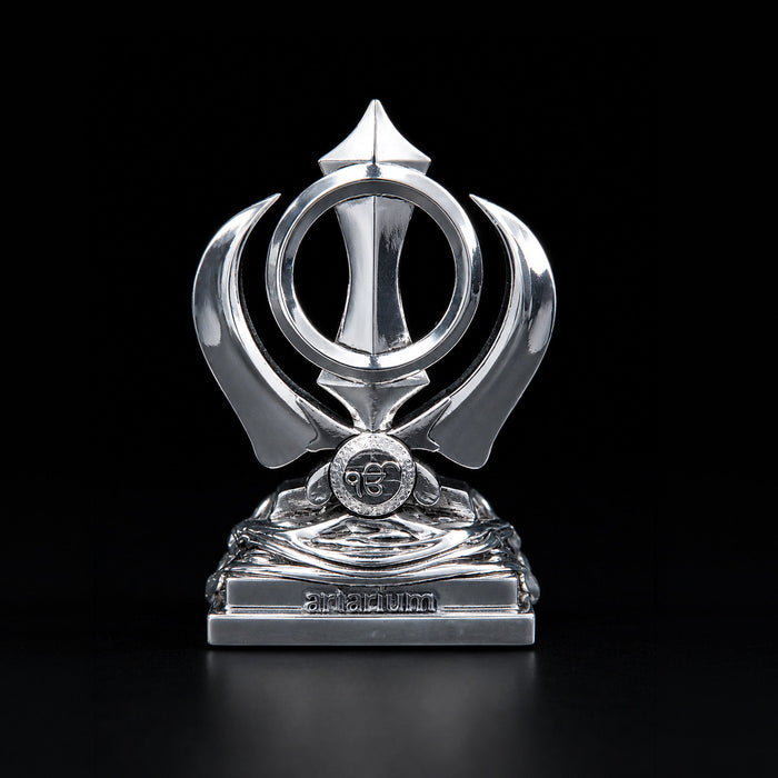 Khanda Sahib Silver Plated Idol