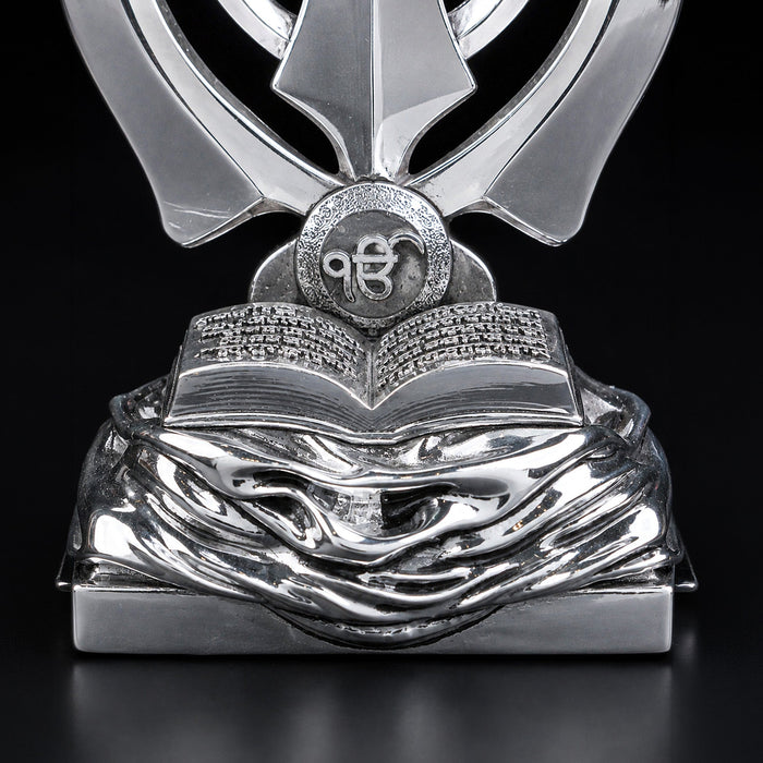 Khanda Sahib Silver Plated Idol