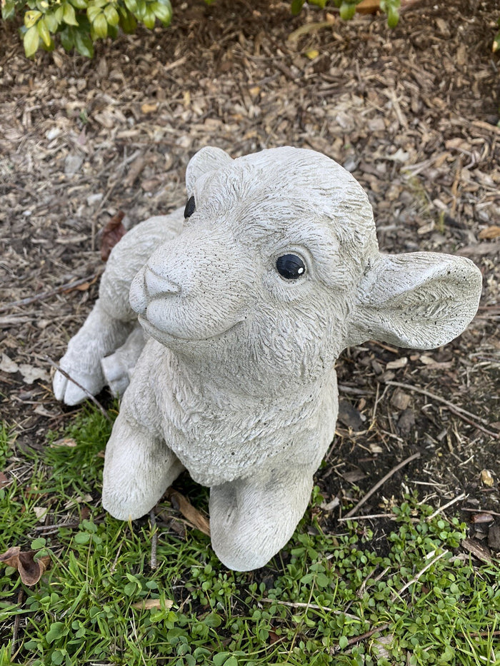 Lamb Sheep Farm Animals Statue Ornament Animal Concrete Garden Australian Made