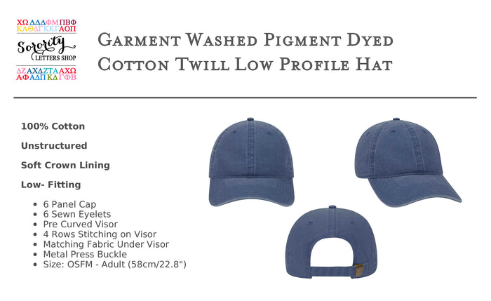 Lambda Kappa Sigma LKS Beach Washed Hat