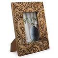 Large Mango Wood Picture Frame (for 13x18cm) 28x23x2cm - Buddha - Black