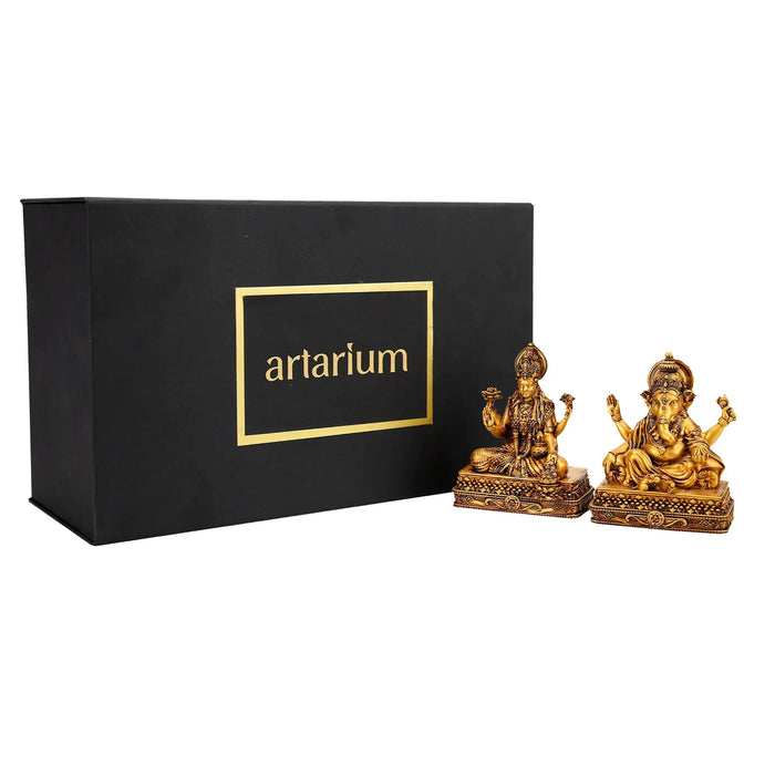 Laxmi Vinayak Idol Set with Gift Box theartarium