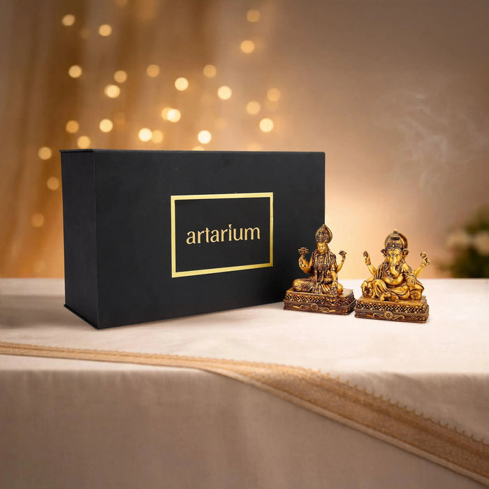 Laxmi Vinayak Idol Set with Gift Box theartarium