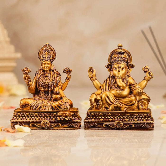 Laxmi Vinayak Idol Set with Gift Box theartarium