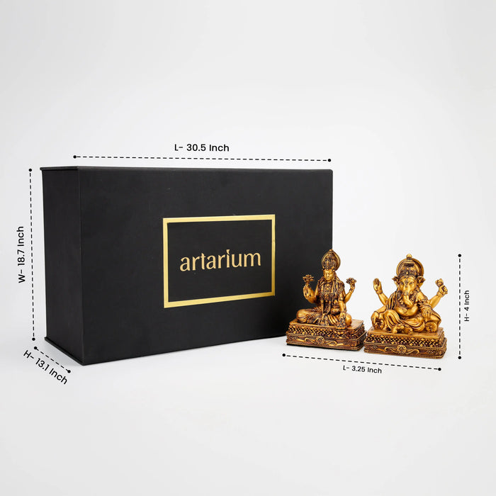 Laxmi Vinayak Idol Set with Gift Box