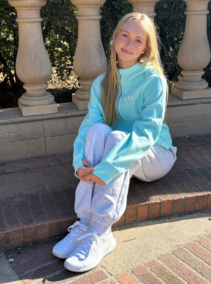LIMITED EDITION Kappa Alpha Theta lululemon Scuba Half-Zip Hoodie - Tranquil Blue