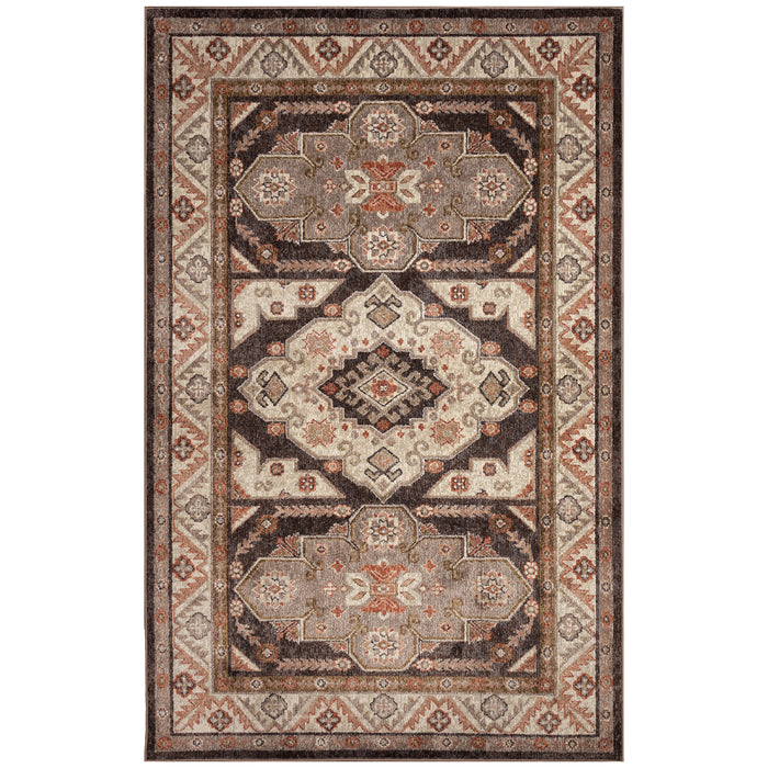 Liora Manne Ariana Floral Medallion Indoor Area Rug Earth