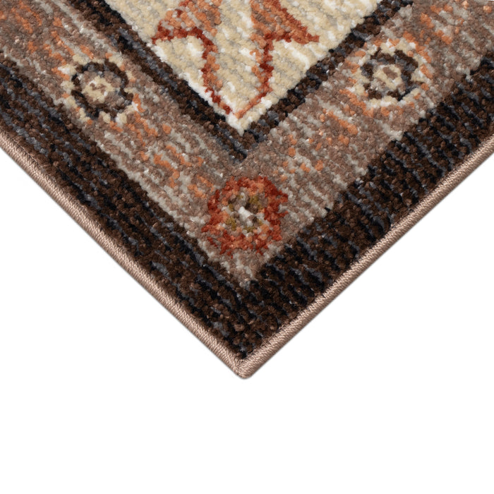 Liora Manne Ariana Floral Medallion Indoor Area Rug Earth