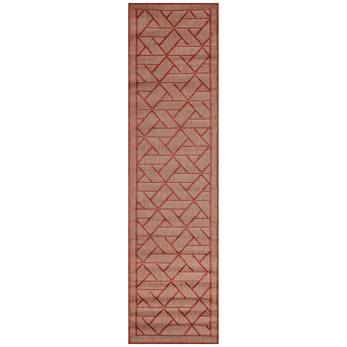Liora Manne Carmel Pyramid Indoor Outdoor Area Rug Chili