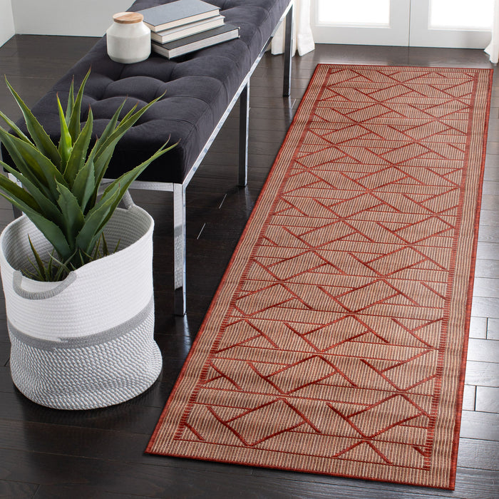 Liora Manne Carmel Pyramid Indoor Outdoor Area Rug Chili