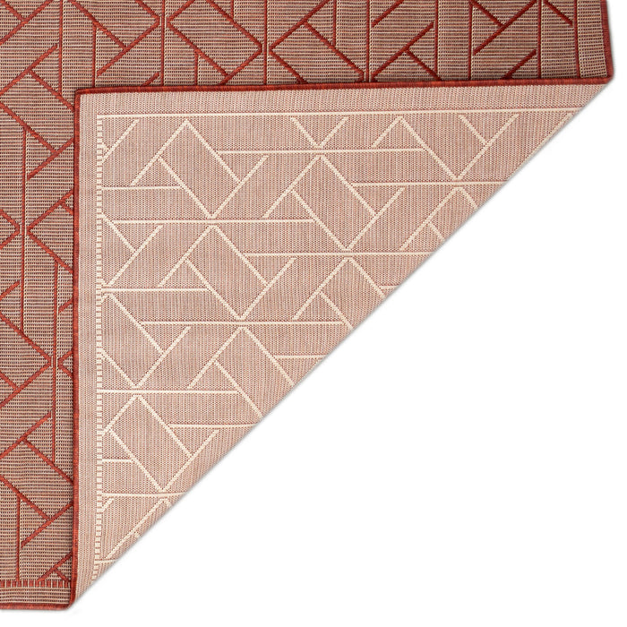 Liora Manne Carmel Pyramid Indoor Outdoor Area Rug Chili