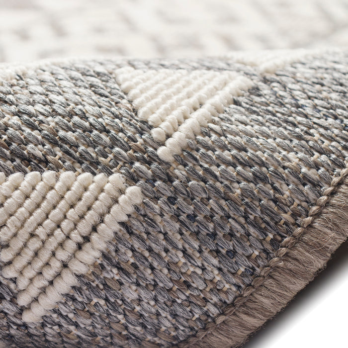 Liora Manne Cove Peruvian Stripe Indoor Outdoor Area Rug Grey