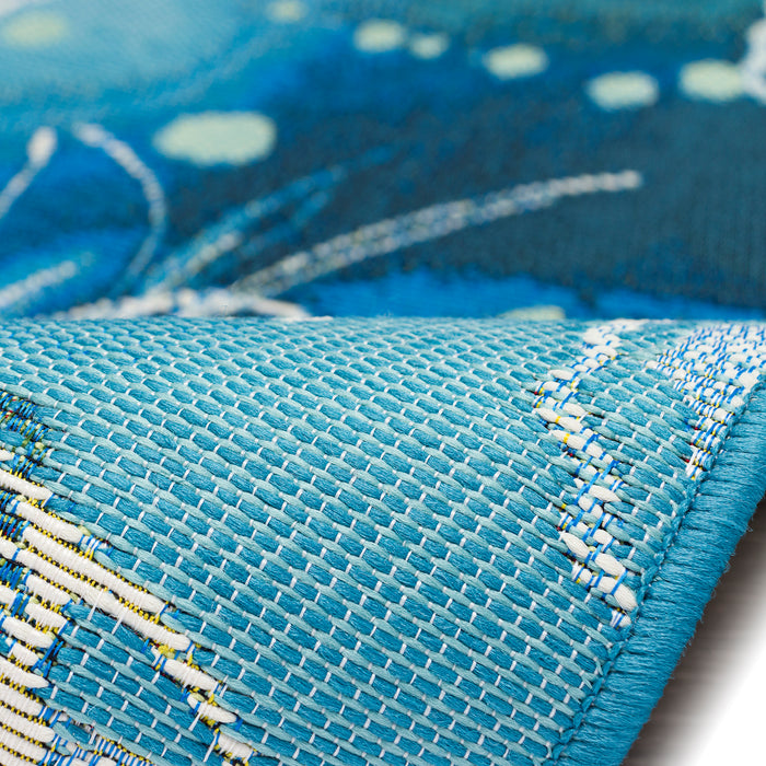 Liora Manne Esencia Jelly Fish Indoor Outdoor Mat Bloom