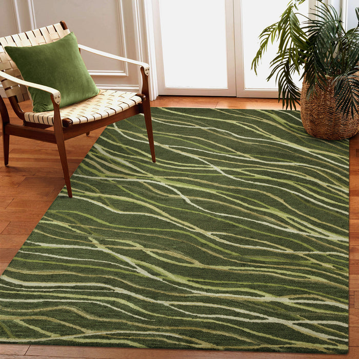 Liora Manne Horizon Ribbons Indoor Area Rug Moss