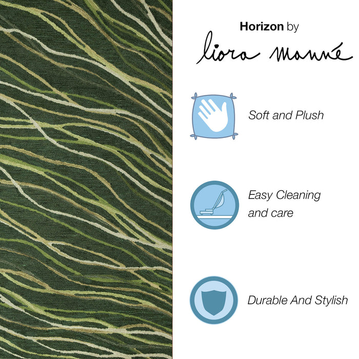 Liora Manne Horizon Ribbons Indoor Area Rug Moss