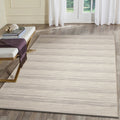 Liora Manne Miranda Tweed Stripe Indoor Outdoor Area Rug Silver/Brown