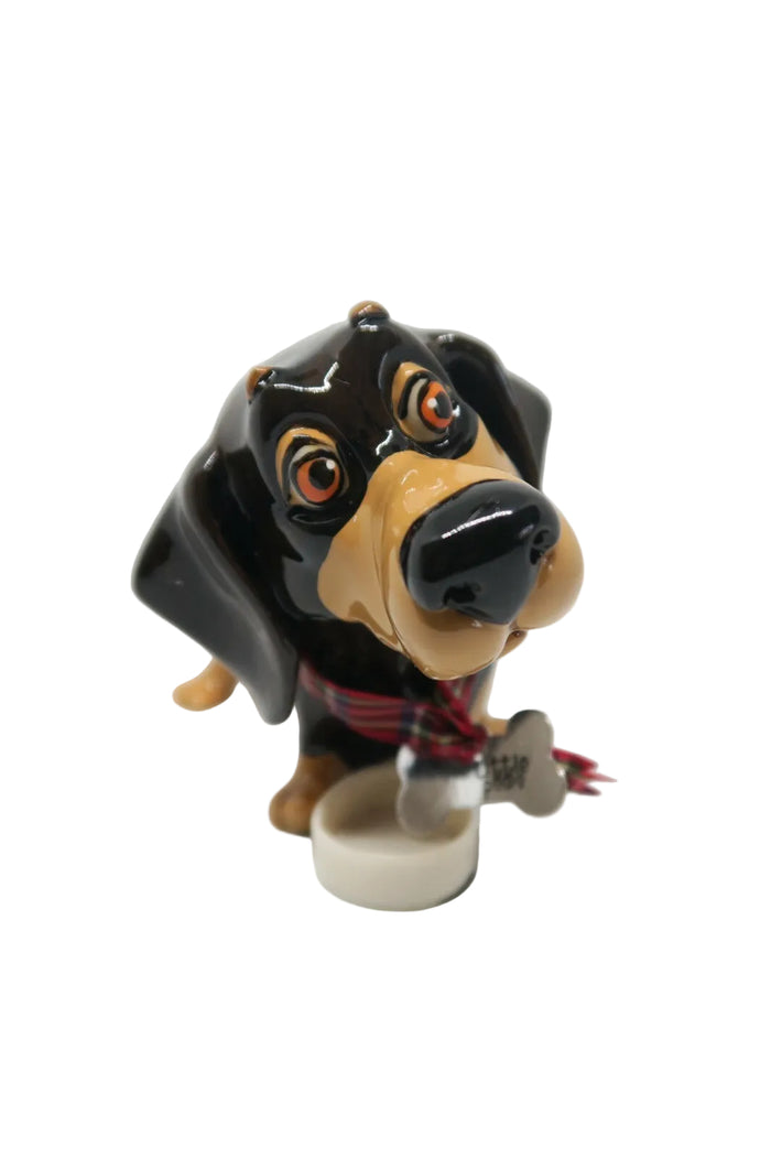 Little Paws Filo the Dachshund Dog Pet Figurine Statue~ Home Decor Ornament