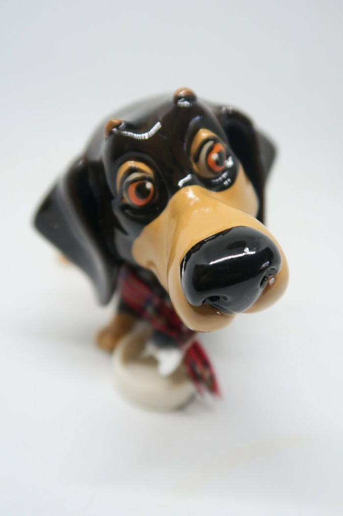 Little Paws Filo the Dachshund Dog Pet Figurine Statue~ Home Decor Ornament