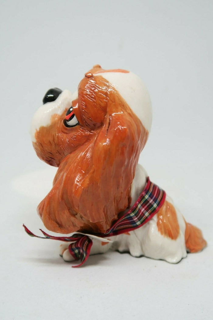 Little Paws Trudi The Cavalier King Charles Dog Figurine Statue Ornament